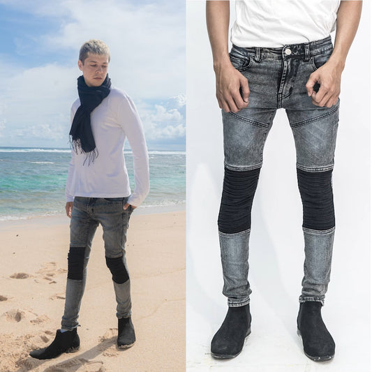 O Biker - Acid Ash Grey Jeans