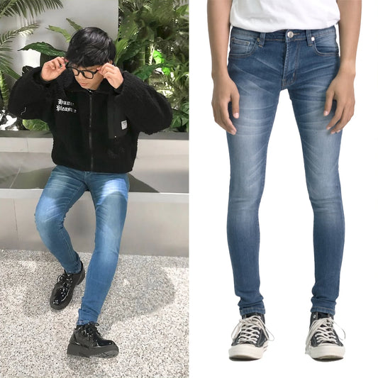 Skinny Basic Stone Blue Jeans