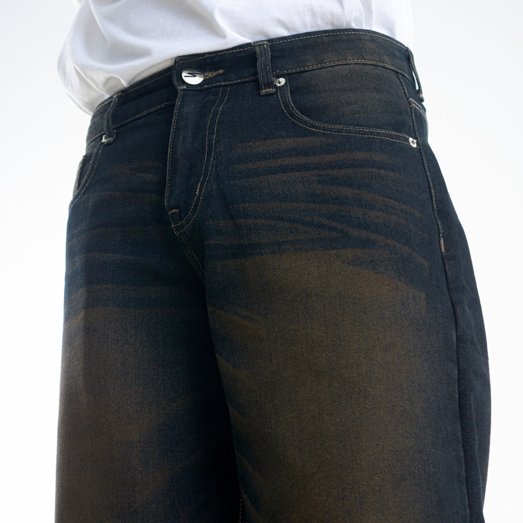 Yojuz Baggy Wash - Vintage Bronze - Celana Jeans