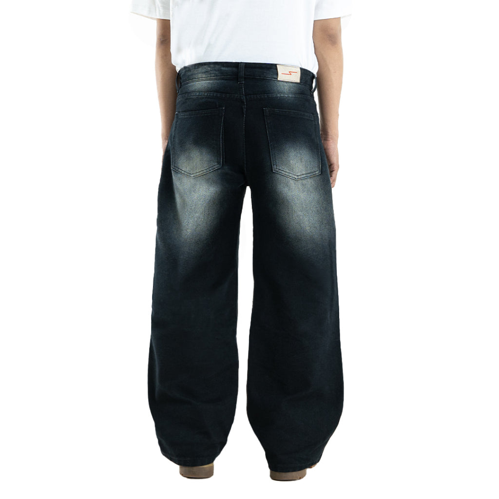 Yojuz Baggy Wash - Shadow Stone Grey - Celana Jeans