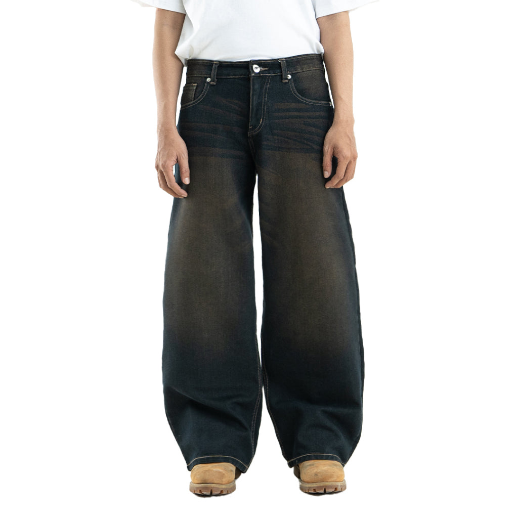 Yojuz Baggy Wash - Vintage Bronze - Celana Jeans