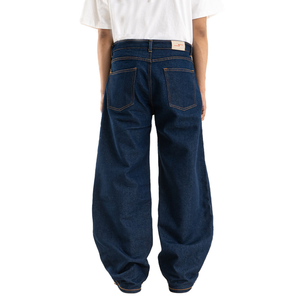 Yojuz Baggy Basic - Authentic Blue - Celana Jeans