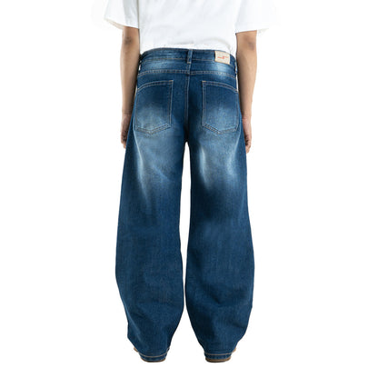 Yojuz Baggy Wash - Cold Blue - Celana Jeans