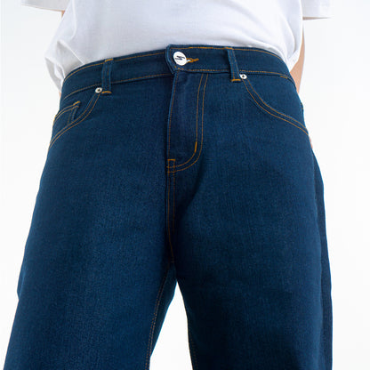 Yojuz Baggy Basic - Authentic Blue - Celana Jeans