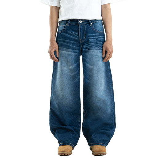 Yojuz Baggy Wash - Cold Blue - Celana Jeans