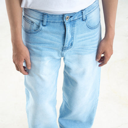 Yojuz Baggy Wash - Cloud Blue - Celana Jeans