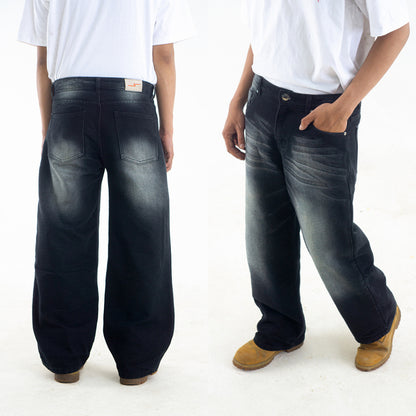 Yojuz Baggy Wash - Shadow Stone Grey - Celana Jeans
