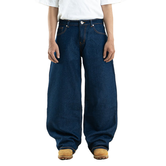 Yojuz Baggy Basic - Authentic Blue - Celana Jeans