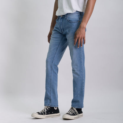 Slim Basic Acid Wash Jeans