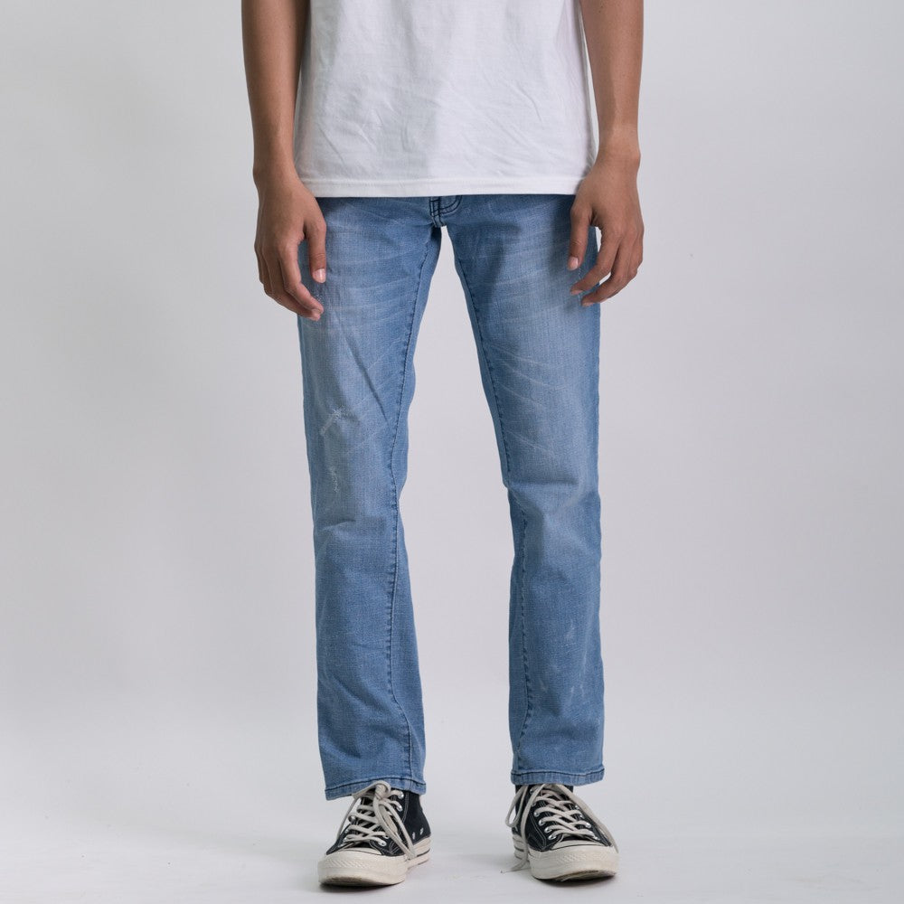 Slim Basic Acid Wash Jeans