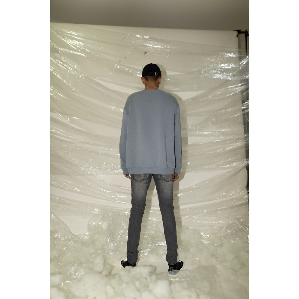 YOJUZ Y2 Light Grey Biker Jeans